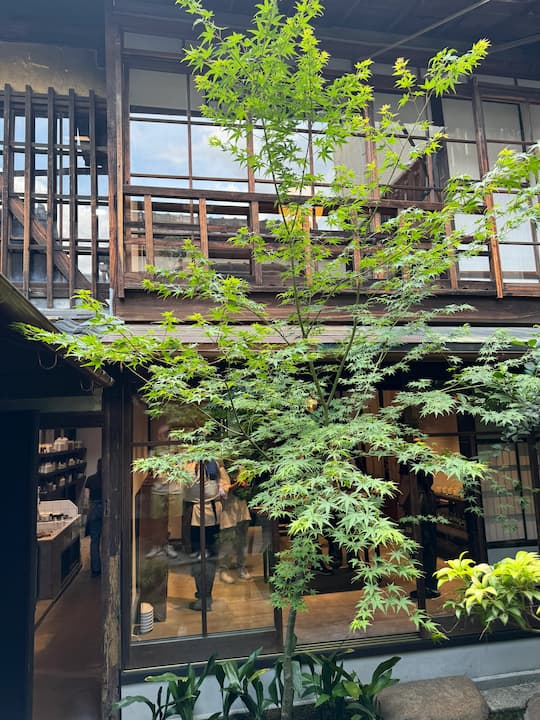 Two floors of LE LABO Kyoto Machiya Café
