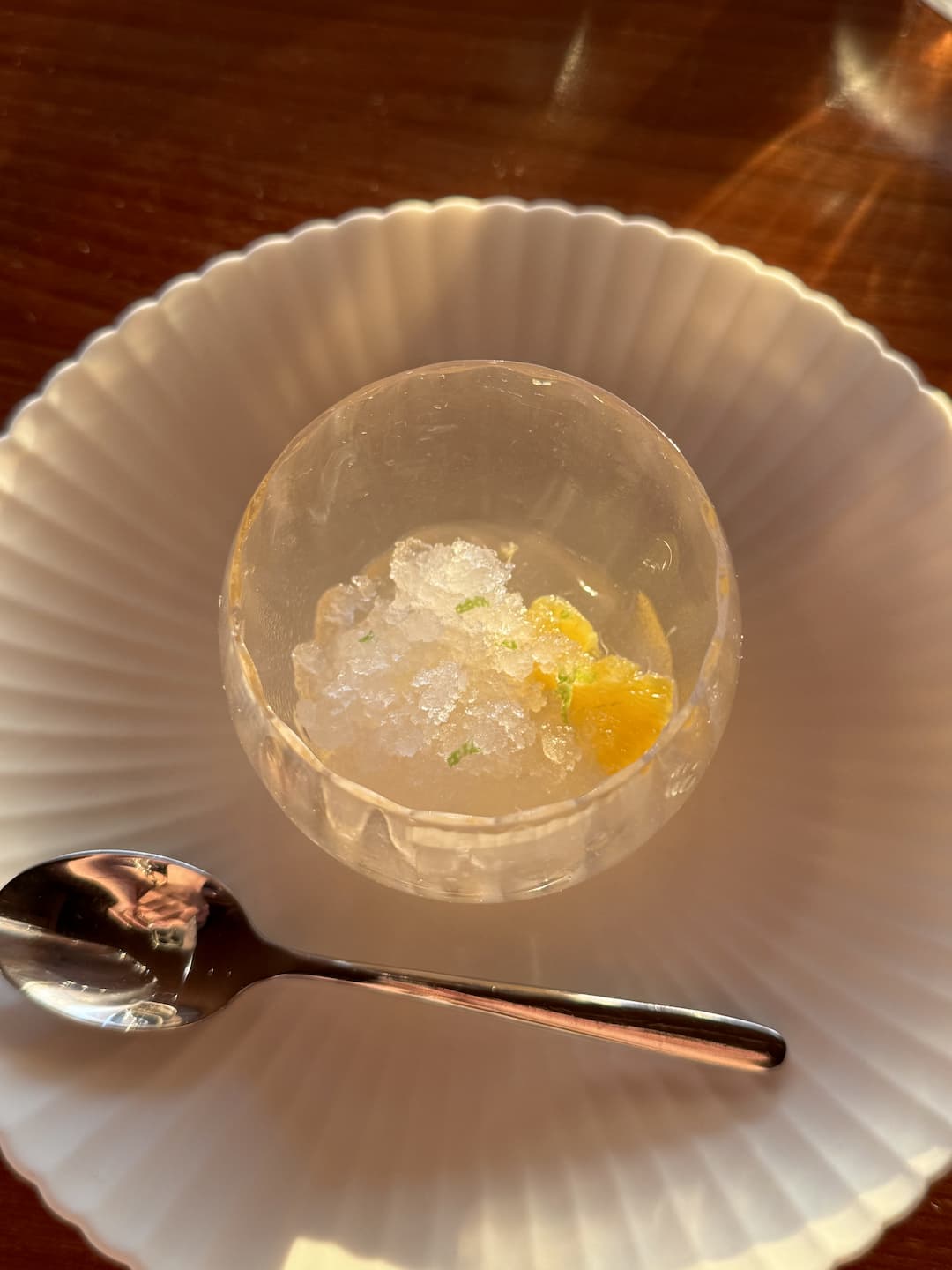 Dinner Set at YASAKA, the Signature Restaurant at Park Hyatt Kyoto - Delightful Peach Dessert
