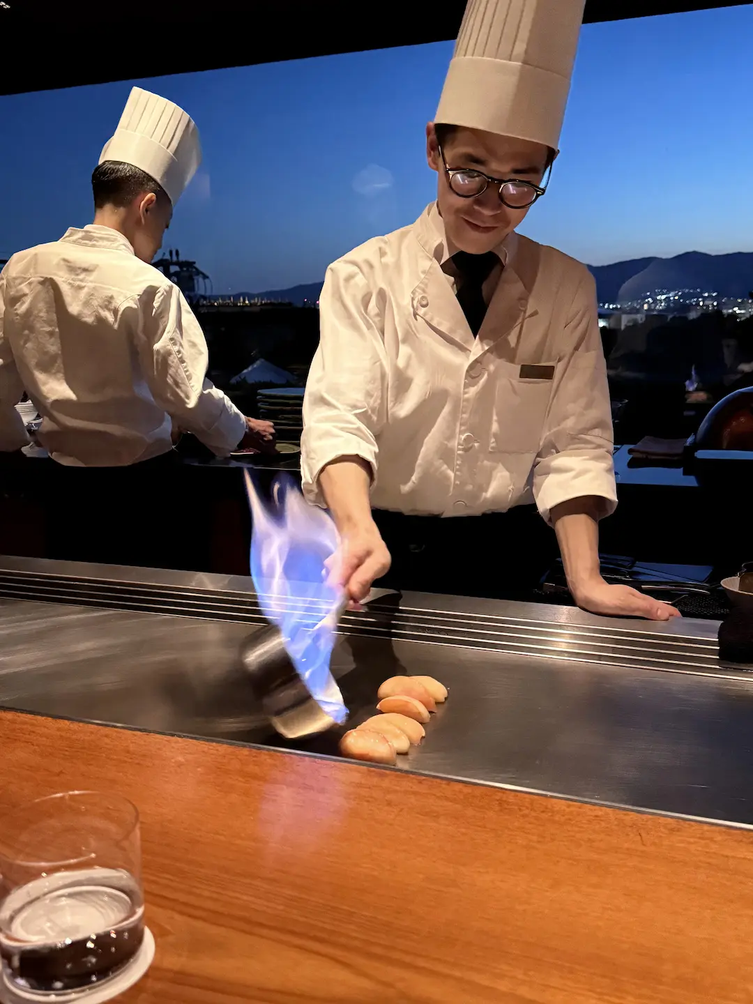 Skilled Chef at YASAKA, the Signature Restaurant at Park Hyatt Kyoto - Masterful Culinary Techniques